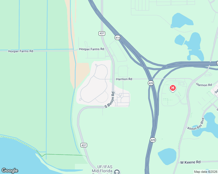 map of restaurants, bars, coffee shops, grocery stores, and more near 2405 Panoramic Circle in Apopka