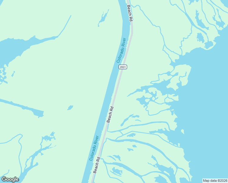 map of restaurants, bars, coffee shops, grocery stores, and more near 61 Farm to Market Road 2031 in Matagorda