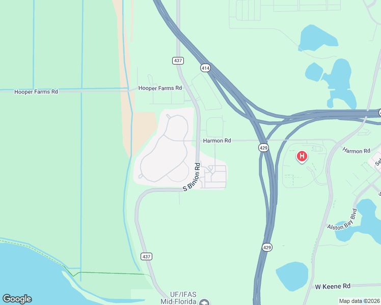 map of restaurants, bars, coffee shops, grocery stores, and more near 2405 Panoramic Circle in Apopka
