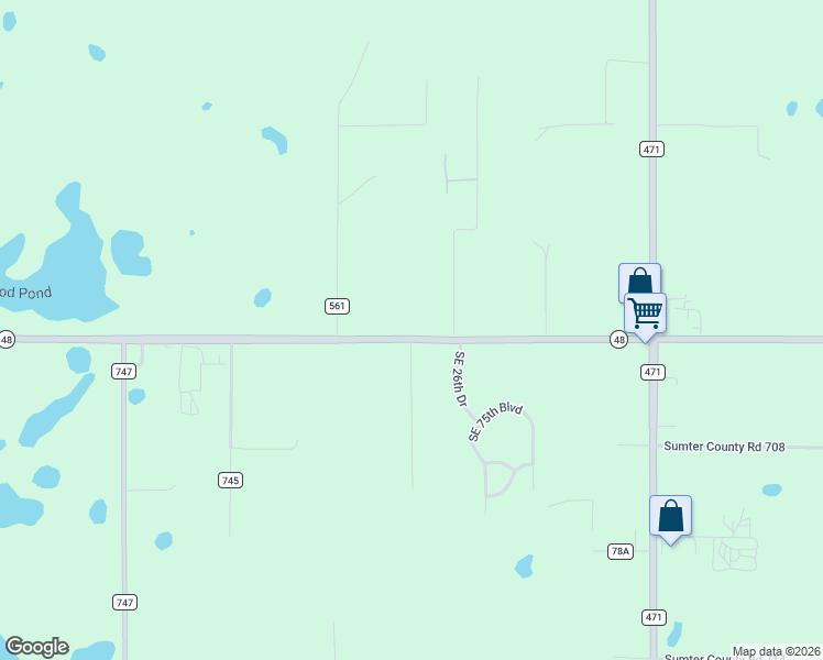 map of restaurants, bars, coffee shops, grocery stores, and more near 2401 East C 48 in Bushnell