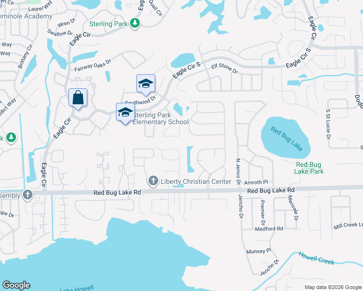 map of restaurants, bars, coffee shops, grocery stores, and more near 873 Copperfield Terrace in Casselberry