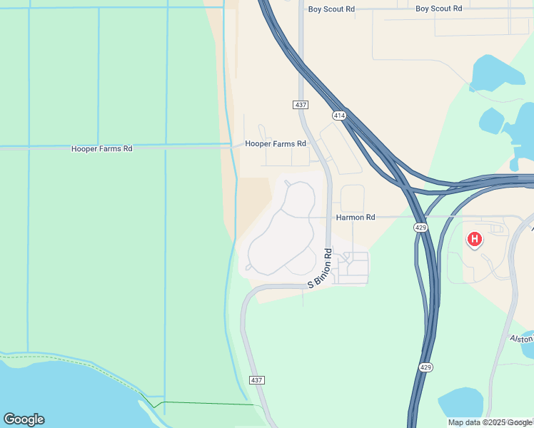 map of restaurants, bars, coffee shops, grocery stores, and more near 2169 Panoramic Circle in Apopka