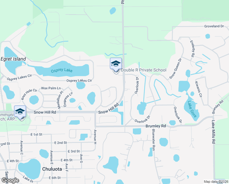 map of restaurants, bars, coffee shops, grocery stores, and more near 656 Red Pepper in Chuluota