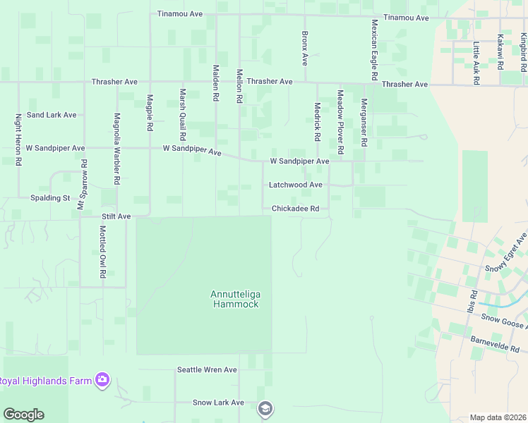 map of restaurants, bars, coffee shops, grocery stores, and more near 15483 Man O War Road in Brooksville