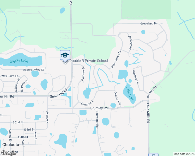 map of restaurants, bars, coffee shops, grocery stores, and more near 311 Golfview Avenue in Chuluota