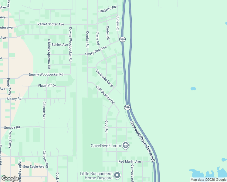 map of restaurants, bars, coffee shops, grocery stores, and more near 15490 Cave Swallow Road in Brooksville