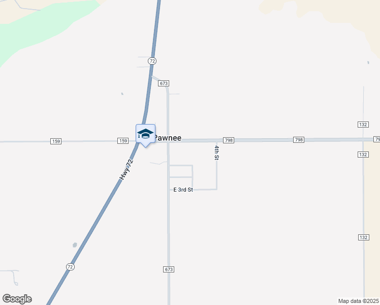 map of restaurants, bars, coffee shops, grocery stores, and more near in Pawnee