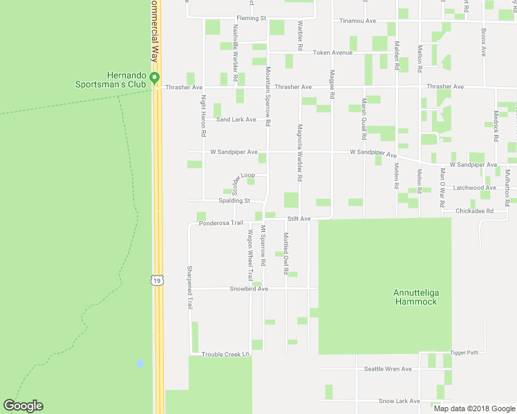 map of restaurants, bars, coffee shops, grocery stores, and more near 15485 Mount Sparrow Road in Weeki Wachee