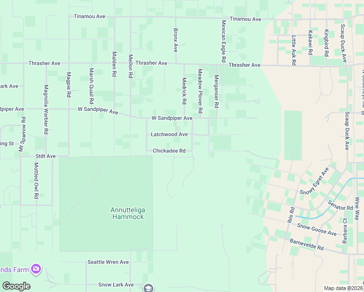 map of restaurants, bars, coffee shops, grocery stores, and more near 11450 Chickadee Road in Brooksville