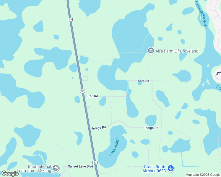 map of restaurants, bars, coffee shops, grocery stores, and more near 3741 Soto Road in Groveland