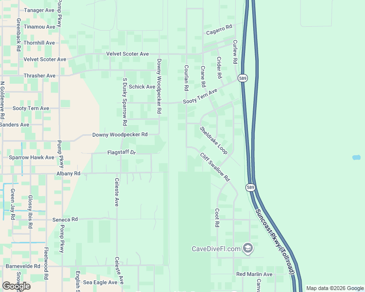 map of restaurants, bars, coffee shops, grocery stores, and more near 16239 Courlan Road in Weeki Wachee