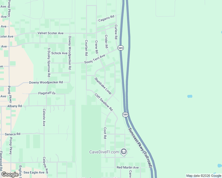 map of restaurants, bars, coffee shops, grocery stores, and more near 16016 Sheldrake Loop in Brooksville