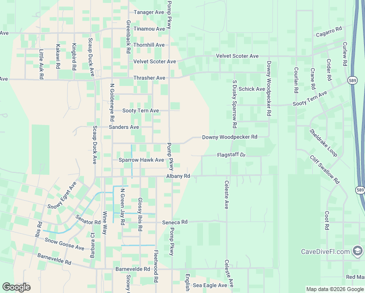 map of restaurants, bars, coffee shops, grocery stores, and more near 13190 Downy Woodpecker Road in Brooksville
