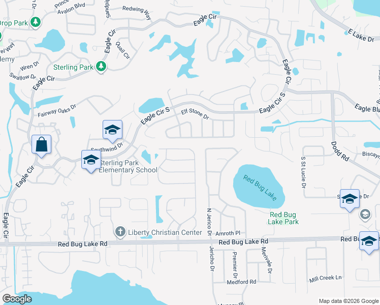map of restaurants, bars, coffee shops, grocery stores, and more near 1287 Snug Harbor Drive in Casselberry