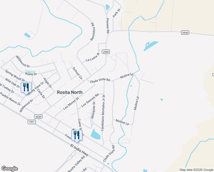 map of restaurants, bars, coffee shops, grocery stores, and more near 584 Candelario Montalvo in Eagle Pass