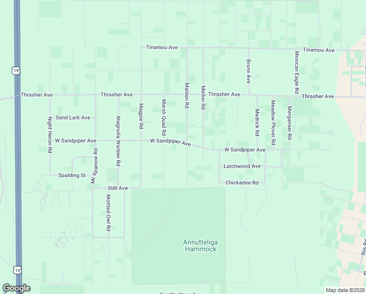 map of restaurants, bars, coffee shops, grocery stores, and more near 11243 West Sandpiper Avenue in Brooksville