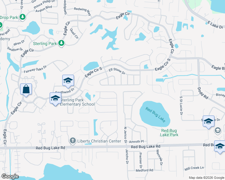 map of restaurants, bars, coffee shops, grocery stores, and more near 1287 Snug Harbor Drive in Casselberry
