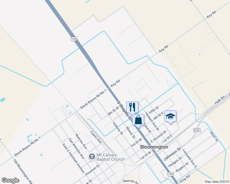 map of restaurants, bars, coffee shops, grocery stores, and more near 12467 State Highway in Victoria