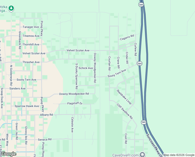 map of restaurants, bars, coffee shops, grocery stores, and more near 13416 Sooty Tern Avenue in Brooksville