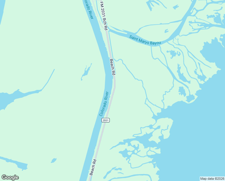 map of restaurants, bars, coffee shops, grocery stores, and more near 2031 Beach Road in Matagorda
