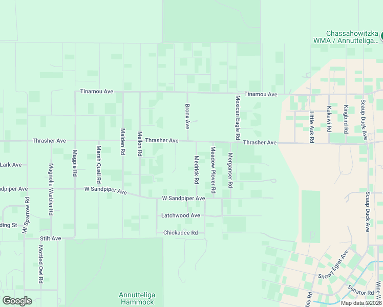 map of restaurants, bars, coffee shops, grocery stores, and more near 16207 Medrick Road in Brooksville
