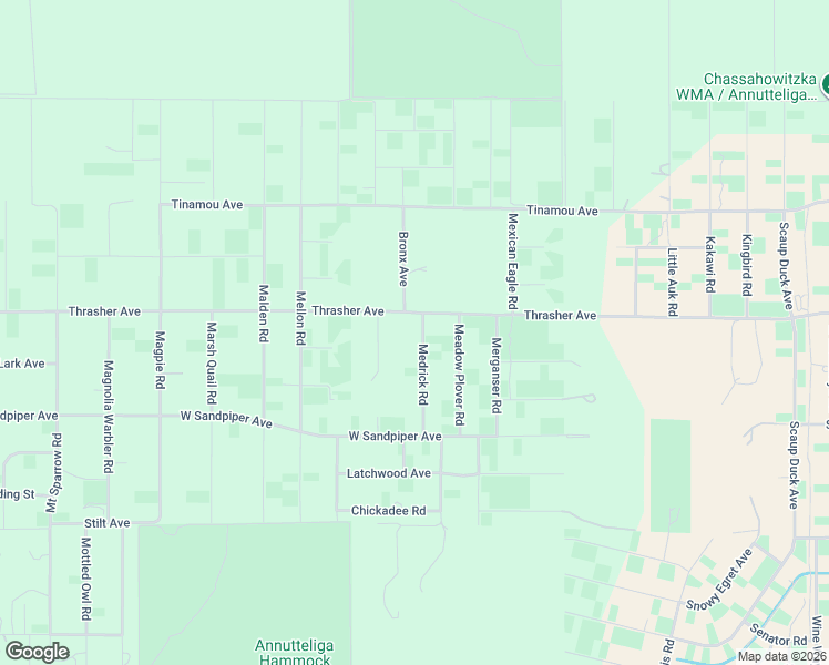 map of restaurants, bars, coffee shops, grocery stores, and more near 16207 Medrick Road in Brooksville