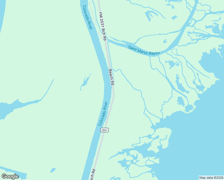 map of restaurants, bars, coffee shops, grocery stores, and more near 5 Fm 2031 Beach Road in Matagorda