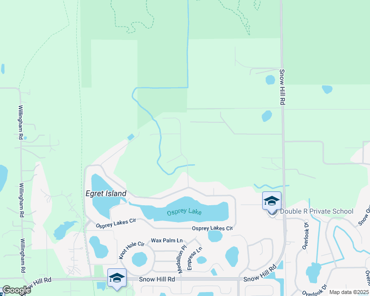 map of restaurants, bars, coffee shops, grocery stores, and more near 741 Grey Heron Place in Chuluota