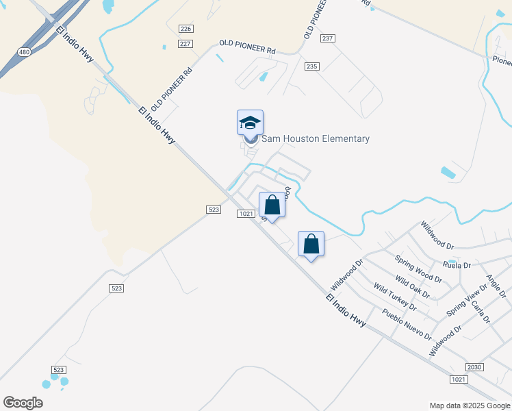 map of restaurants, bars, coffee shops, grocery stores, and more near 116 Sahara Drive in Eagle Pass