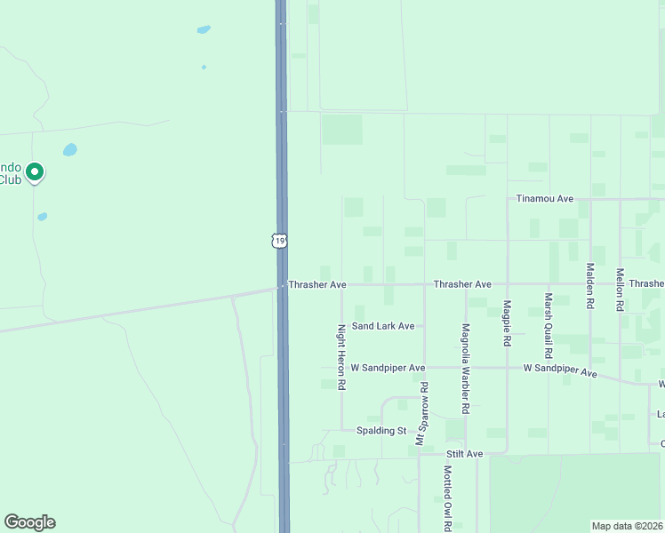 map of restaurants, bars, coffee shops, grocery stores, and more near 10361 Thrasher Avenue in Brooksville