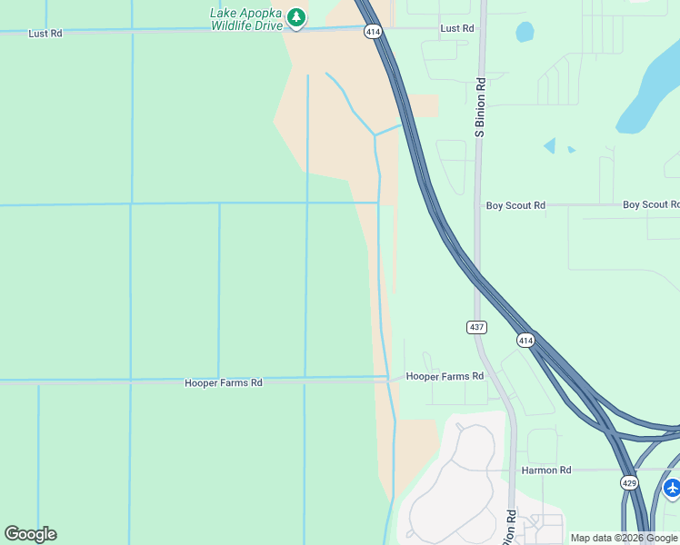 map of restaurants, bars, coffee shops, grocery stores, and more near 1212 South Binion Road in Apopka