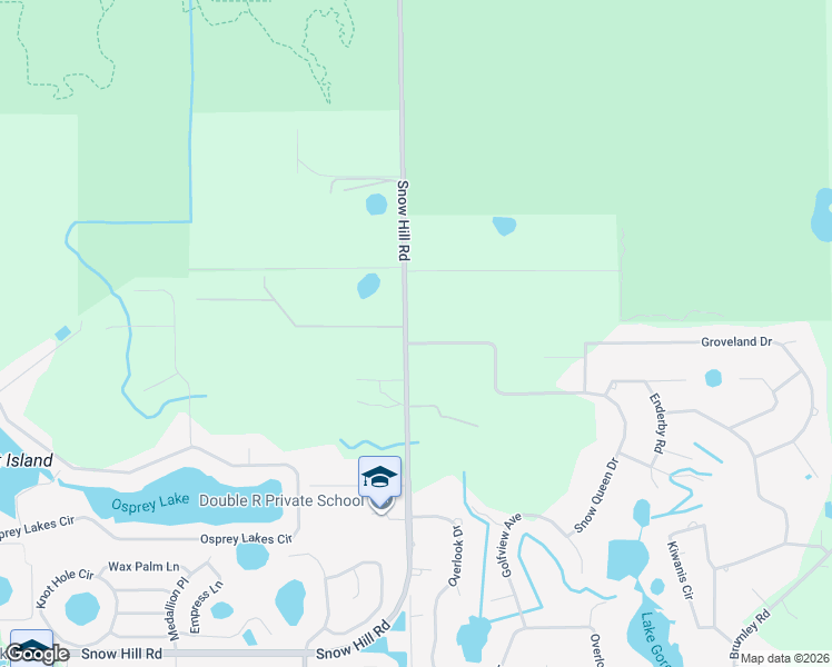 map of restaurants, bars, coffee shops, grocery stores, and more near 2370 Snow Hill Road in Chuluota
