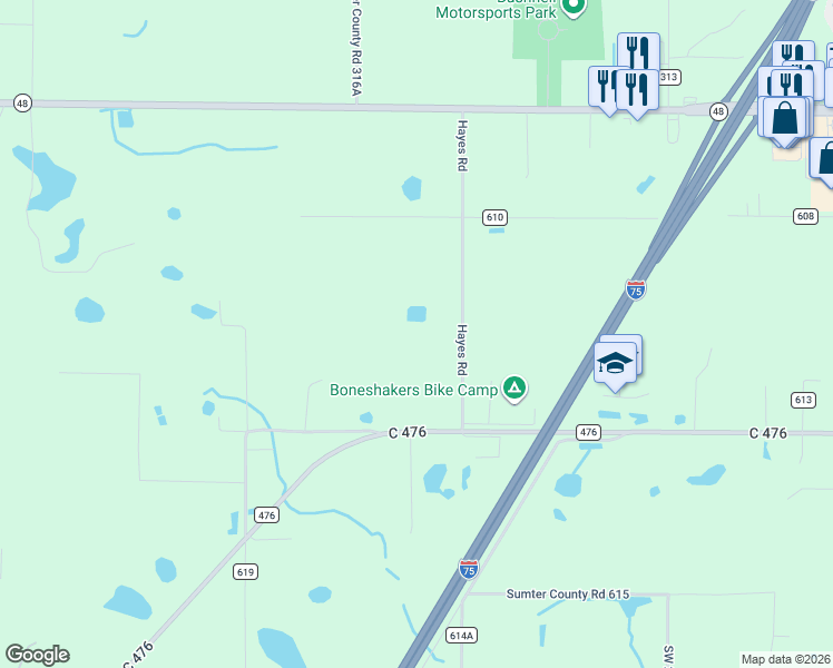 map of restaurants, bars, coffee shops, grocery stores, and more near in Bushnell
