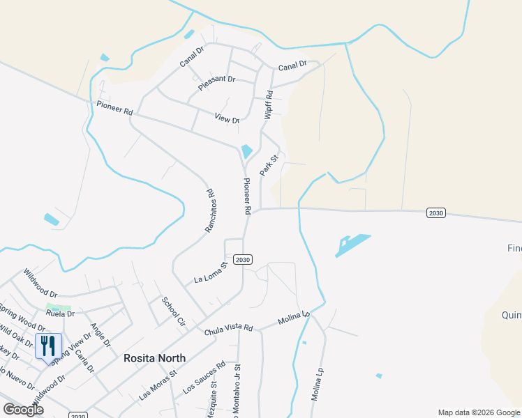 map of restaurants, bars, coffee shops, grocery stores, and more near 40 Park Street in Eagle Pass