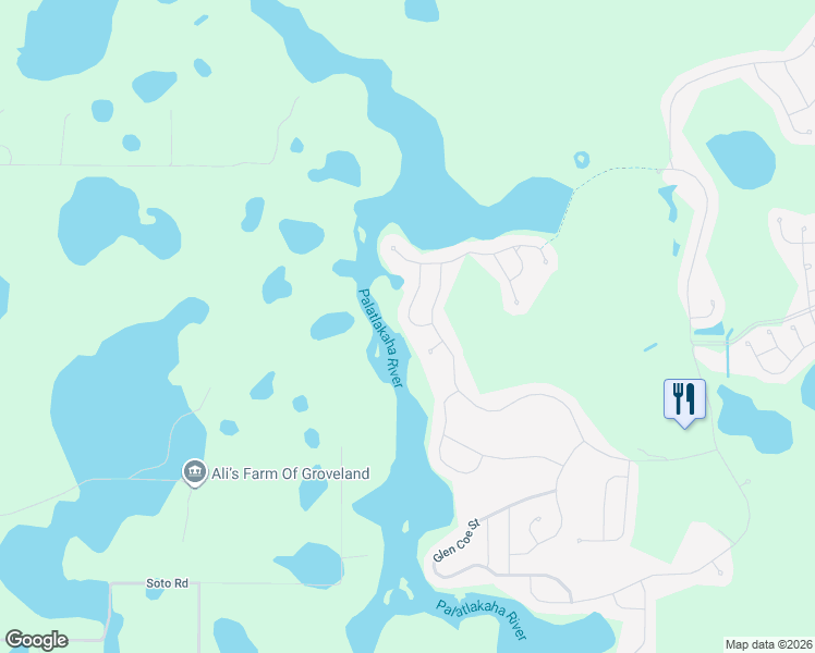 map of restaurants, bars, coffee shops, grocery stores, and more near 21617 Stirling Pass in Leesburg