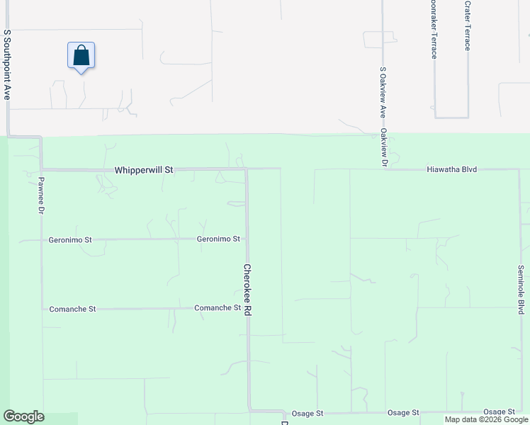 map of restaurants, bars, coffee shops, grocery stores, and more near 16396 Cherokee Road in Brooksville