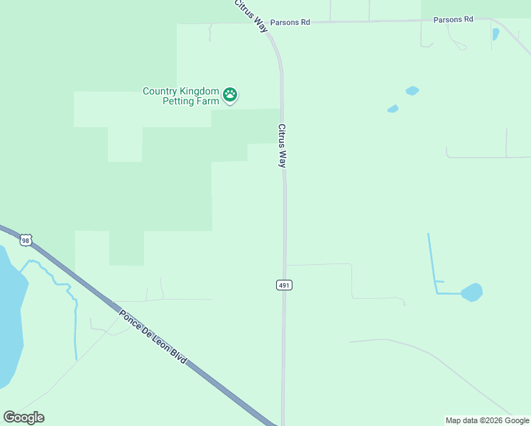 map of restaurants, bars, coffee shops, grocery stores, and more near 16403 Citrus Way in Brooksville