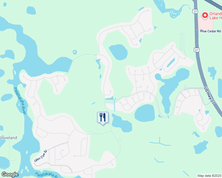 map of restaurants, bars, coffee shops, grocery stores, and more near 5352 Royal Stuart Court in Leesburg