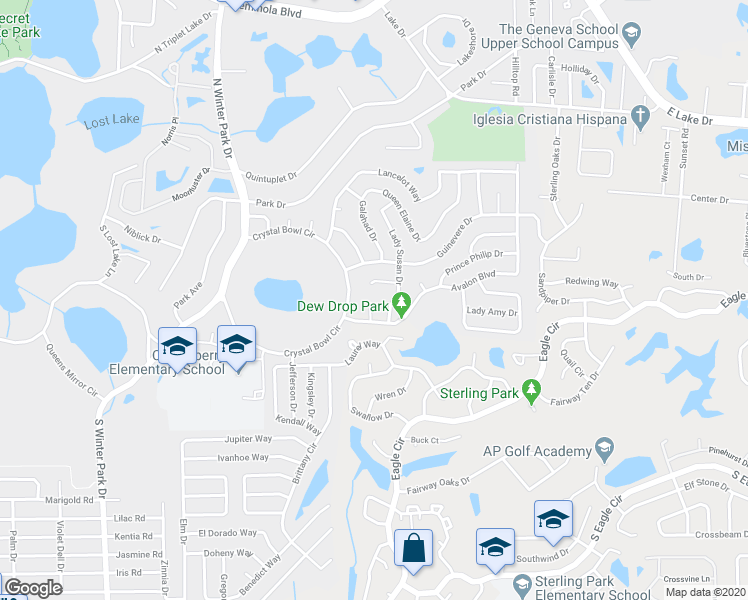 map of restaurants, bars, coffee shops, grocery stores, and more near 90 Avalon Court in Casselberry