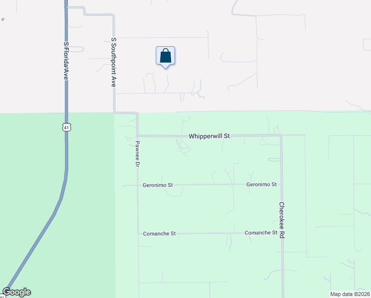 map of restaurants, bars, coffee shops, grocery stores, and more near 25962 Whipperwill Street in Brooksville