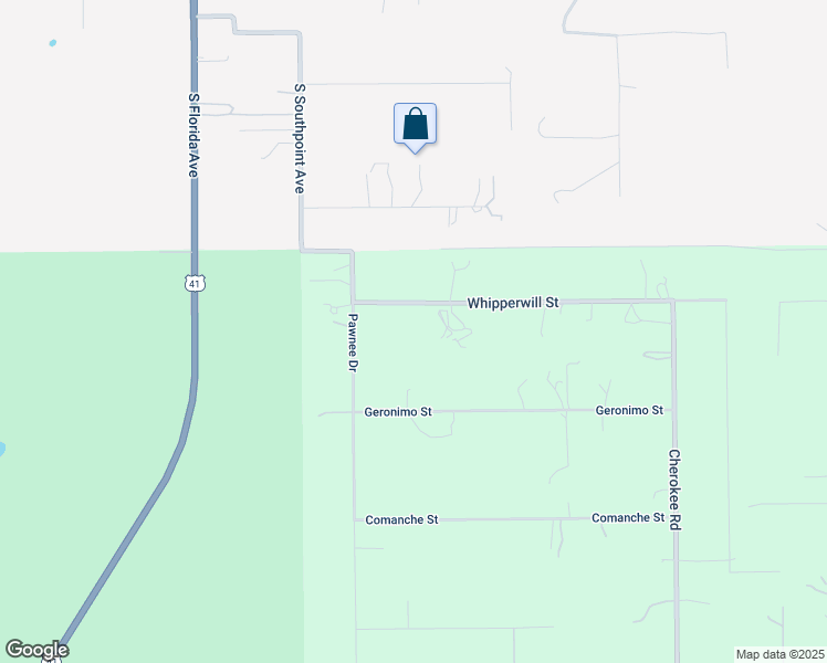 map of restaurants, bars, coffee shops, grocery stores, and more near 25924 Whipperwill Street in Brooksville