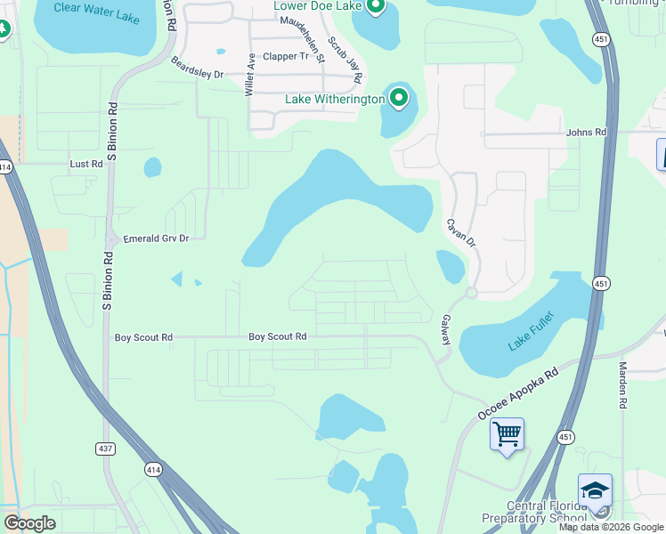 map of restaurants, bars, coffee shops, grocery stores, and more near 1121-2119 Jackson Street in Apopka