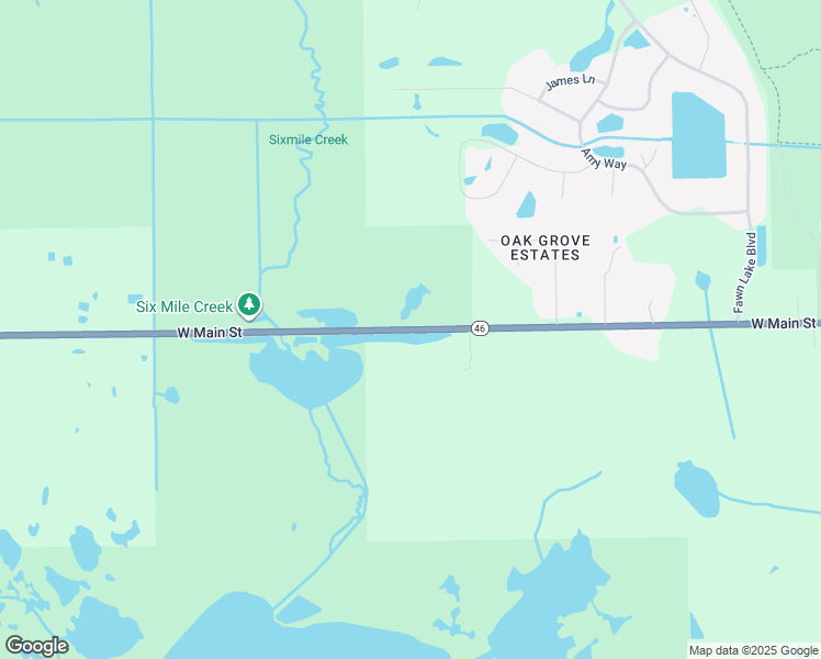 map of restaurants, bars, coffee shops, grocery stores, and more near 5224 West Main Street in Mims