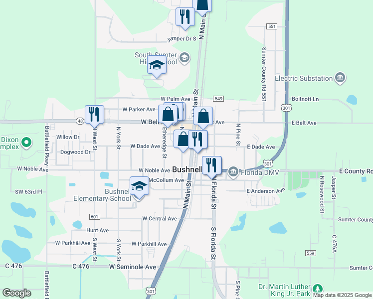322 North Main Street Bushnell - Lng= 82.112932 