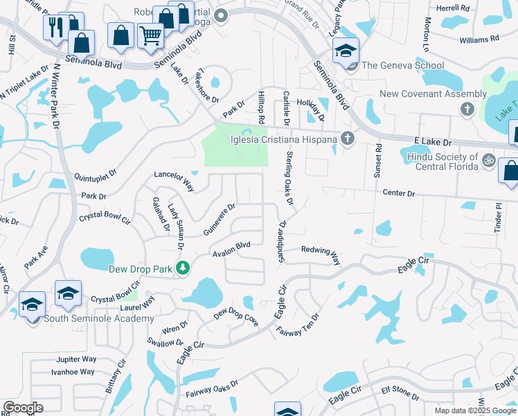 map of restaurants bars coffee shops grocery stores and more near 1571