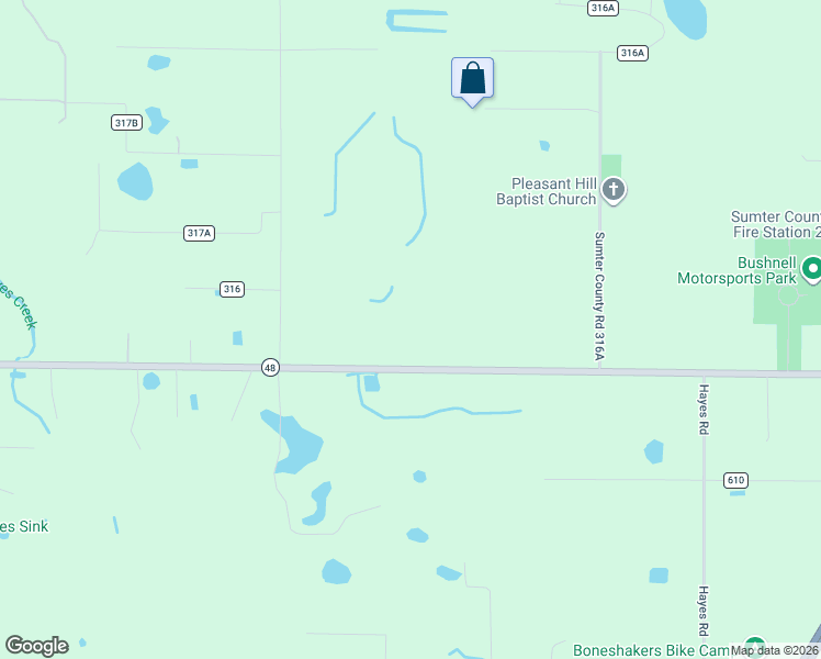 map of restaurants, bars, coffee shops, grocery stores, and more near 3418-3998 West C 48 in Bushnell