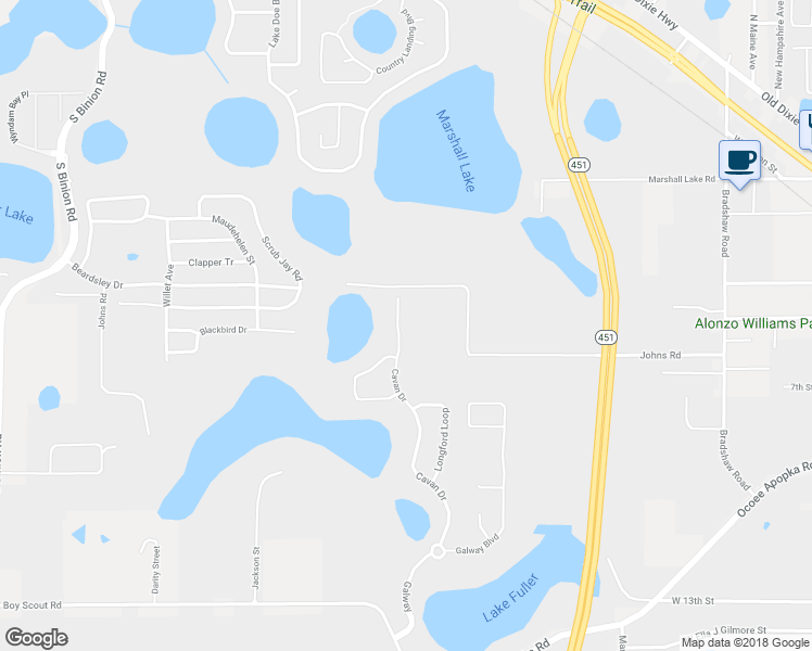 map of restaurants, bars, coffee shops, grocery stores, and more near 723 Cavan Drive in Apopka