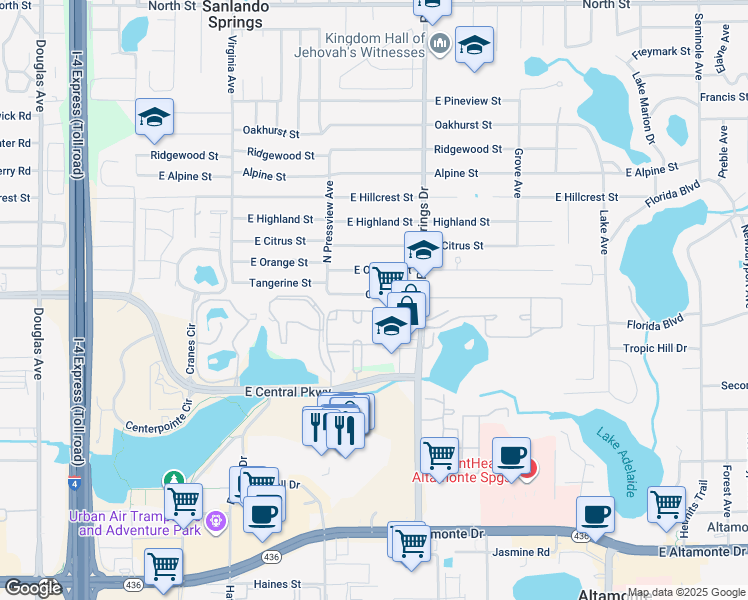 424 Center Street Altamonte Springs - Lng= 81.375992 