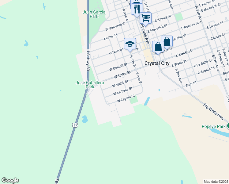 map of restaurants, bars, coffee shops, grocery stores, and more near 614 West La Salle Street in Crystal City