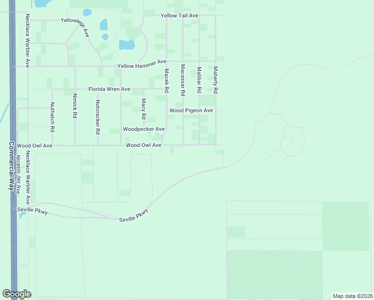 map of restaurants, bars, coffee shops, grocery stores, and more near 11260 Wood Owl Avenue in Brooksville